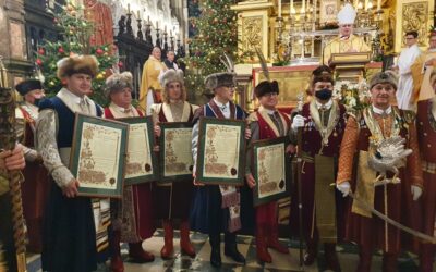 Pasowanie nowych braci w królewskiej katedrze na Wawelu