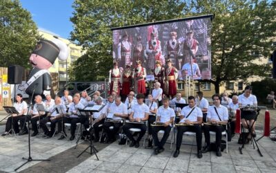 Krakowskie Bractwo Kurkowe na święcie w Libiążu