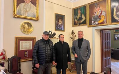 Wizyta przewodniczącego Rady Miasta Krakowa w Bractwie Kurkowym